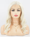 Platinum Blonde Short Synthetic Lace Front Wig WT139