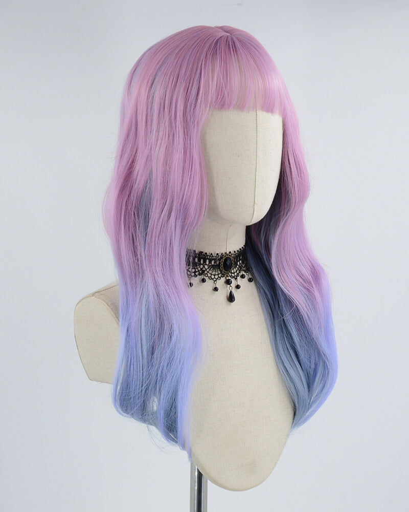 Purple Ombre Blue Synthetic Wig HW203