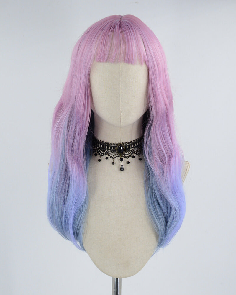 Purple Ombre Blue Synthetic Wig HW203