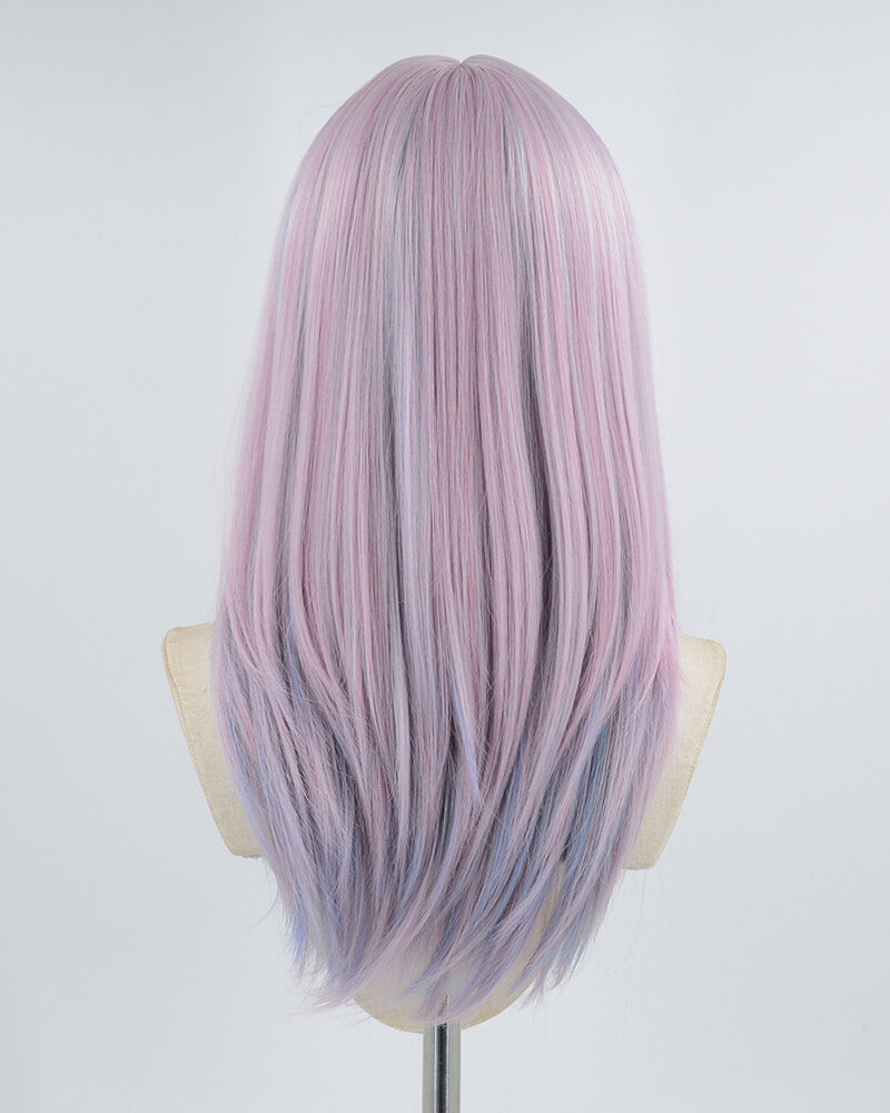 Pink Purple Blue Synthetic Wig HW158
