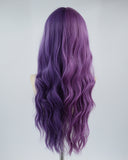 Half Purple Synthetic Wig HW211