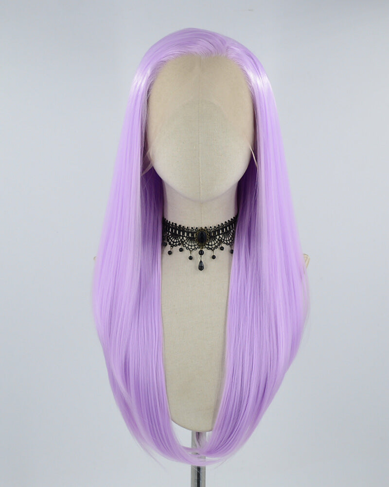 Purple Synthetic Lace Front Wig WW464