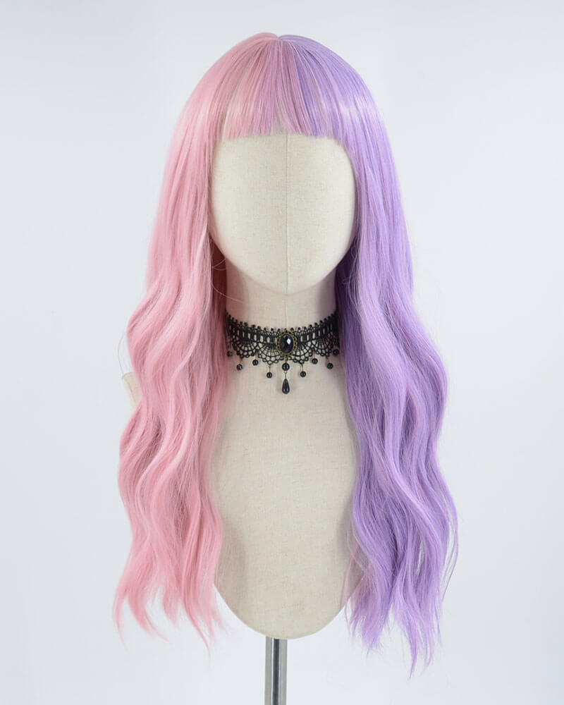 Purple Pink Synthetic Wig HW173