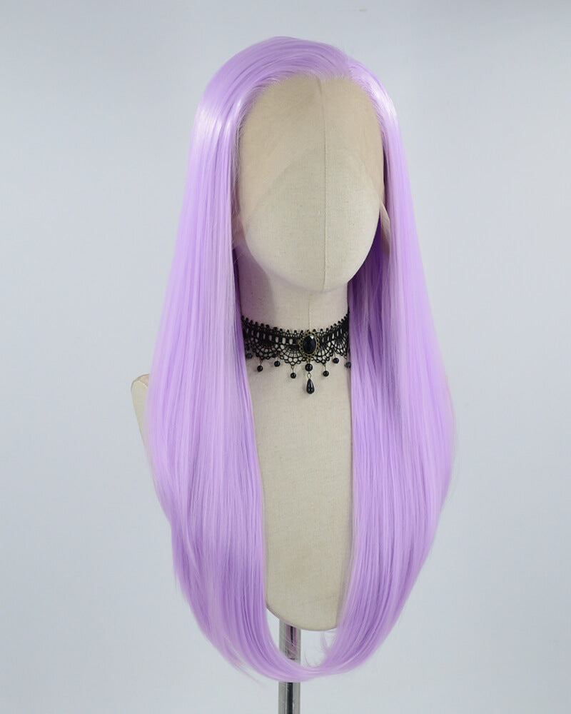 Purple Synthetic Lace Front Wig WW464