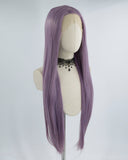 Straight Purple Synthetic Lace Front Wig WT126