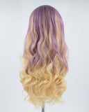 Purple Blonde Synthetic Lace Front Wig WW488