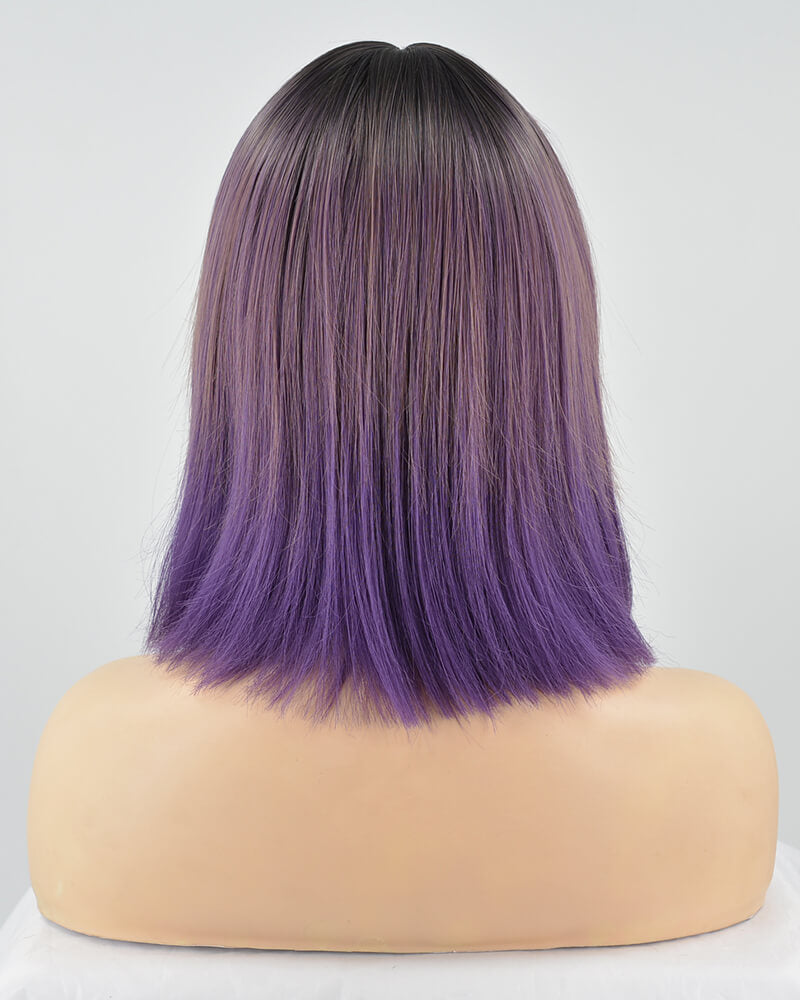 Ombre Purple Hard Front Wig HW039