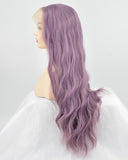New Purple Synthetic Lace Front Wig With Baby Hair WW084