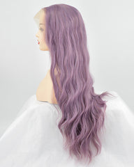 New Purple Synthetic Lace Front Wig With Baby Hair WW084