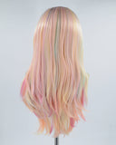 Colorful Rainbow Synthetic Lace Front Wig WW399