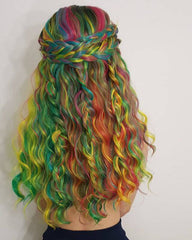 Rainbow Synthetic Lace Front Wig WW130
