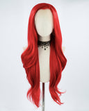 Red Synthetic Lace Front Wig WT037