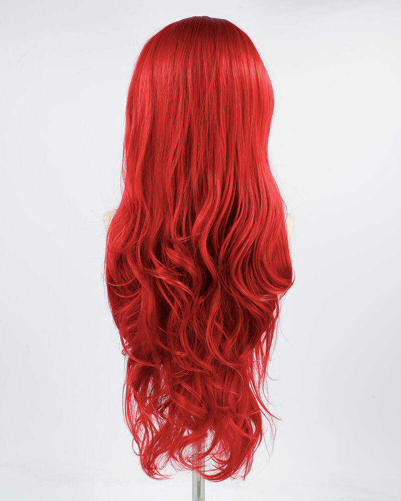 Red Synthetic Lace Front Wig WT037