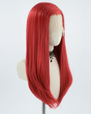 Straight Red Synthetic Lace Front Wig WW196