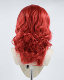 Red Wavy Synthetic Lace Front Wig WW257