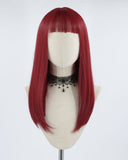 Red Straight Synthetic Wig HW161