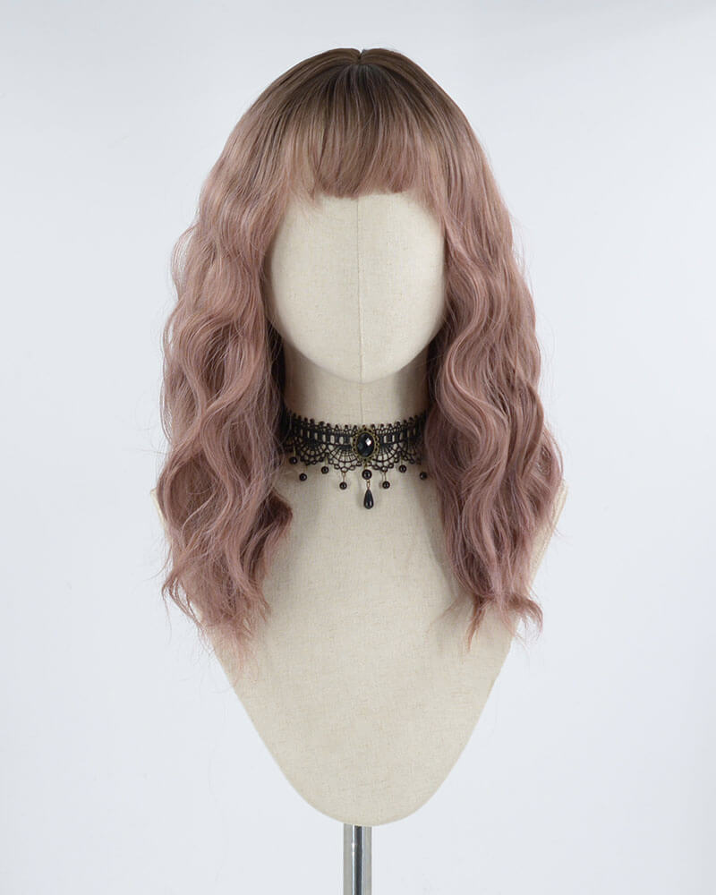 Ombre Pink Hard Front Wig HW070