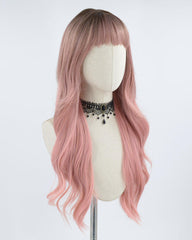 Ombre Rose Pink Synthetic Wig HW148