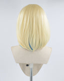 Short Blonde Blue Synthetic Lace Front Wig WW432