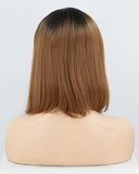 Ombre Brown Short Synthetic lace Front Wig WT078