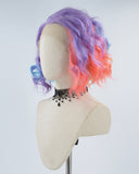 Purple Ombre Short Synthetic Lace Front Wig WW440