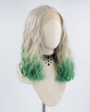 Grey Ombre Green Synthetic Lace Front Wig WW191
