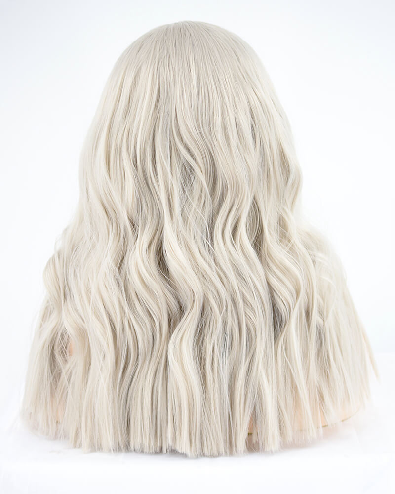 Gray Short Synthetic Lace Front Wig WW078
