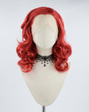 Red Wavy Synthetic Lace Front Wig WW257