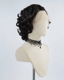 Short Black Curly Synthetic Lace Front Wig WW423