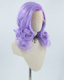 Ombre Light Purple Synthetic Lace Front Wig WW283