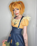 Yellow Short Hard Front Wig HW019