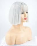Silver Hard front Wig HW017