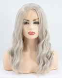 Grey Wavy Synthetic Lace Front Wig WW142