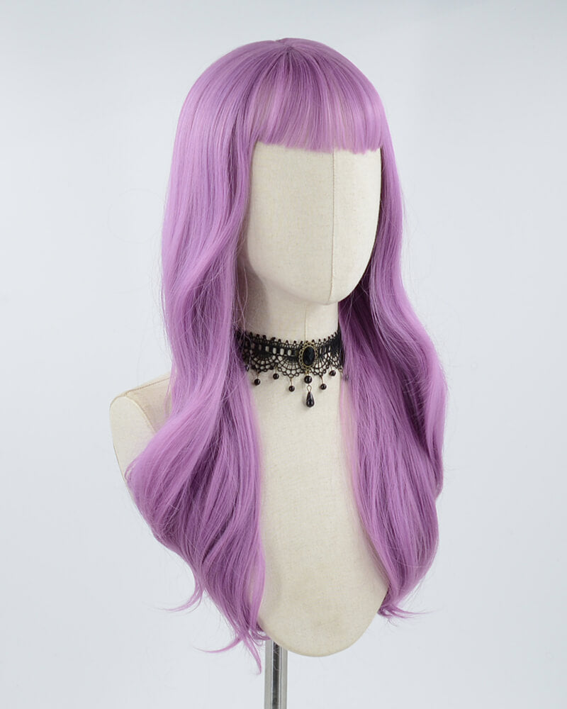 Purple Wavy Synthetic Wig HW220