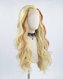 Mixed Blonde Wavy Synthetic Lace Front Wig WW497
