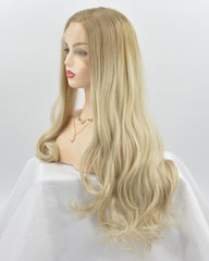Ombre Blonde Wavy Synthetic Lace Front Wig WT177