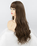 Brown Wavy Synthetic Wig HW077