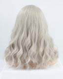 Grey Wavy Synthetic Lace Front Wig WW142