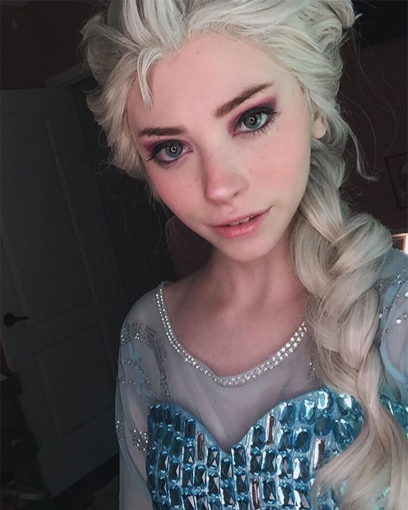 Long Ash Blonde Synthetic Lace Front Wig WW058
