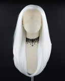 White Synthetic Lace Front Wig WW452