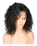 Black Curly Human Hair Wig HT017