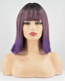 Ombre Purple Hard Front Wig HW039