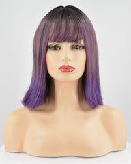 Ombre Purple Hard Front Wig HW039