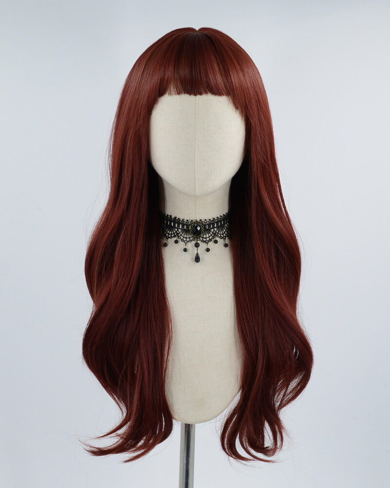 Wine Red Synthetic Wig HW187