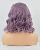 Purple Short Synthetic Lace Front Wig WT082