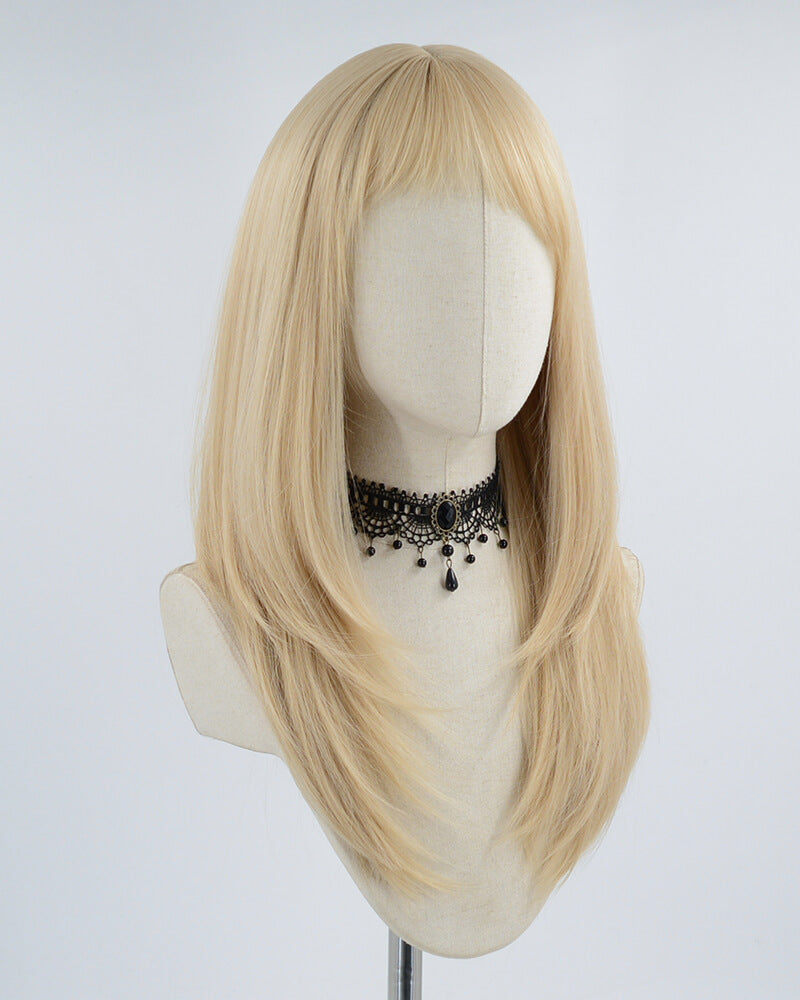 Blonde Natural Synthetic Wig HW190