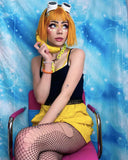 Yellow Short Hard Front Wig HW019